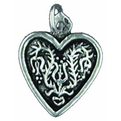 Pendentif Cœur Fleuri