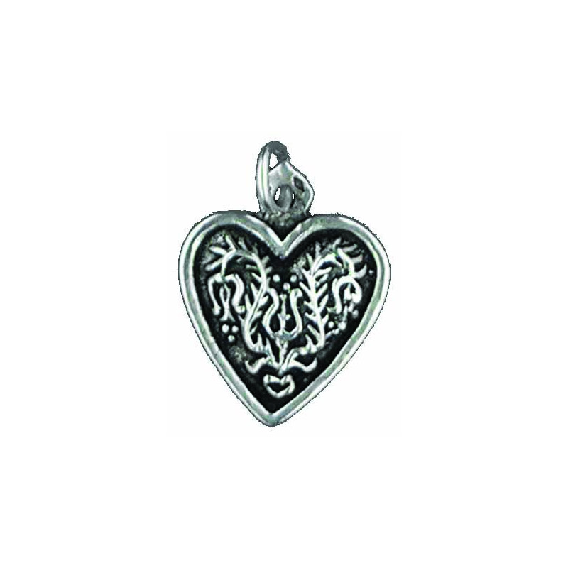 Pendentif Cœur Fleuri