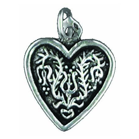 Pendentif Cœur Fleuri