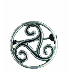 Triskel Brooch with Circle