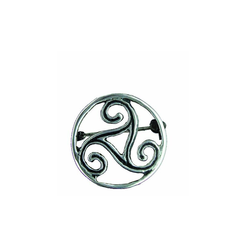 Triskel Brooch with Circle