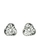 Earrings openwork triskel 2.5g