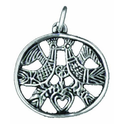 Two Roosters Pendant