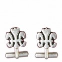 Openwork lily cufflink