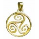 Toulhoat Circled triskel pendant