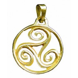 Pendentif Toulhoat triskel cerclé