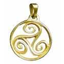 Toulhoat Circled triskel pendant