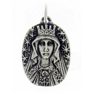 Crowned Virgin medal