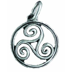 Circled Triskel Pendant