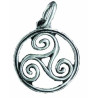 Circled Triskel Pendant