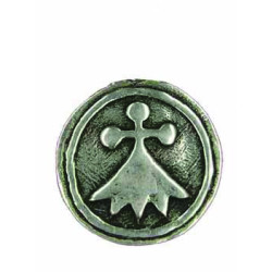 Pendentif Hermine Médaille Ronde