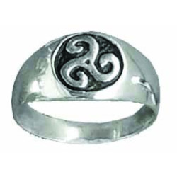 Small Triskel Signet Ring