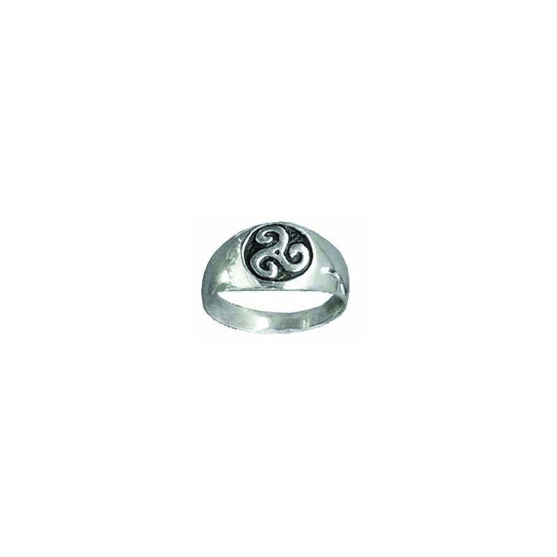 Small Triskel Signet Ring