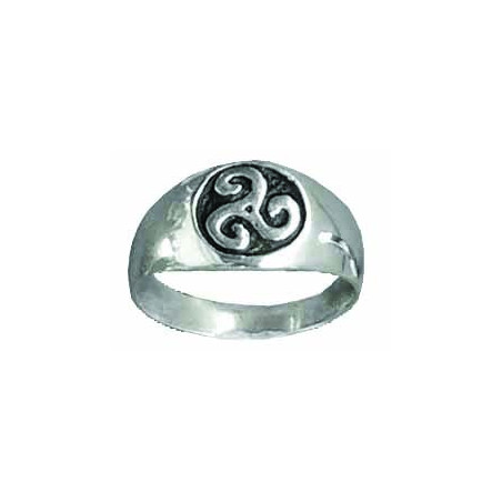 Small Triskel Signet Ring