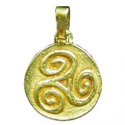 Toulhoat Small triskel pendant medal 