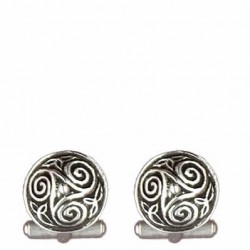 Triskel cone cufflink