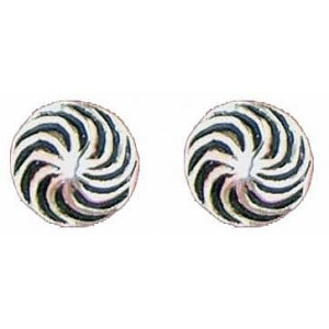 Whirly earrings button