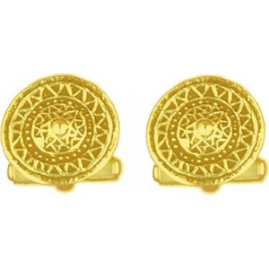 Toulhoat Celtic shield cufflink