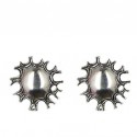 Sun earrings button