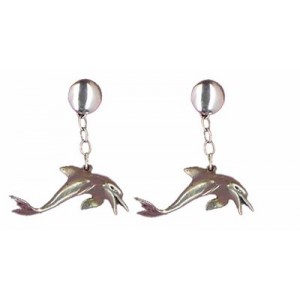 Dolphin earrings pendants 