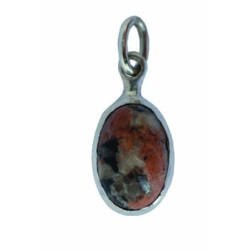 Pink Granite Drop Pendant