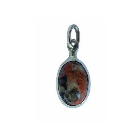 Pink Granite Drop Pendant