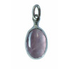 Pendentif Goutte Quartz Rose