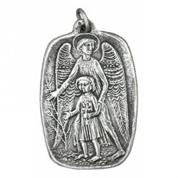 Big guardian angel medal