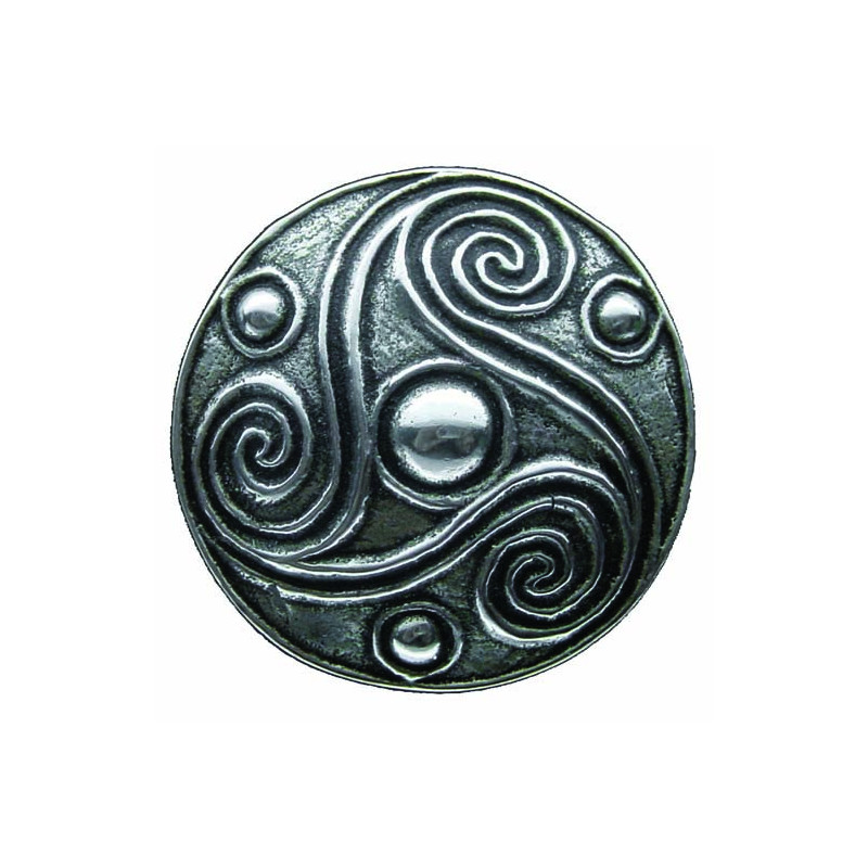 Broche Ronde Triskel .