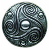 Broche Ronde Triskel .