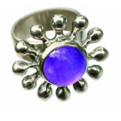 Amethyst Daisy Ring (Open)