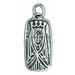 Médaille Vierge En Rectangle, Champlevé