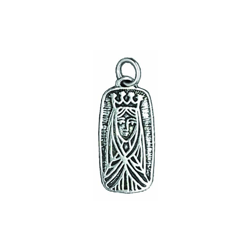Médaille Vierge En Rectangle, Champlevé