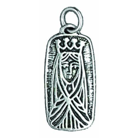 Virgin Mary Rectangular Medal, Champlevé