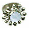Rock Crystal Daisy Ring (Open)