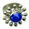 Lapis Daisy Ring (Open)