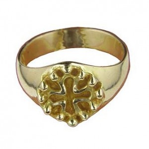 Toulhoat Medium-sized Oc cross signet ring