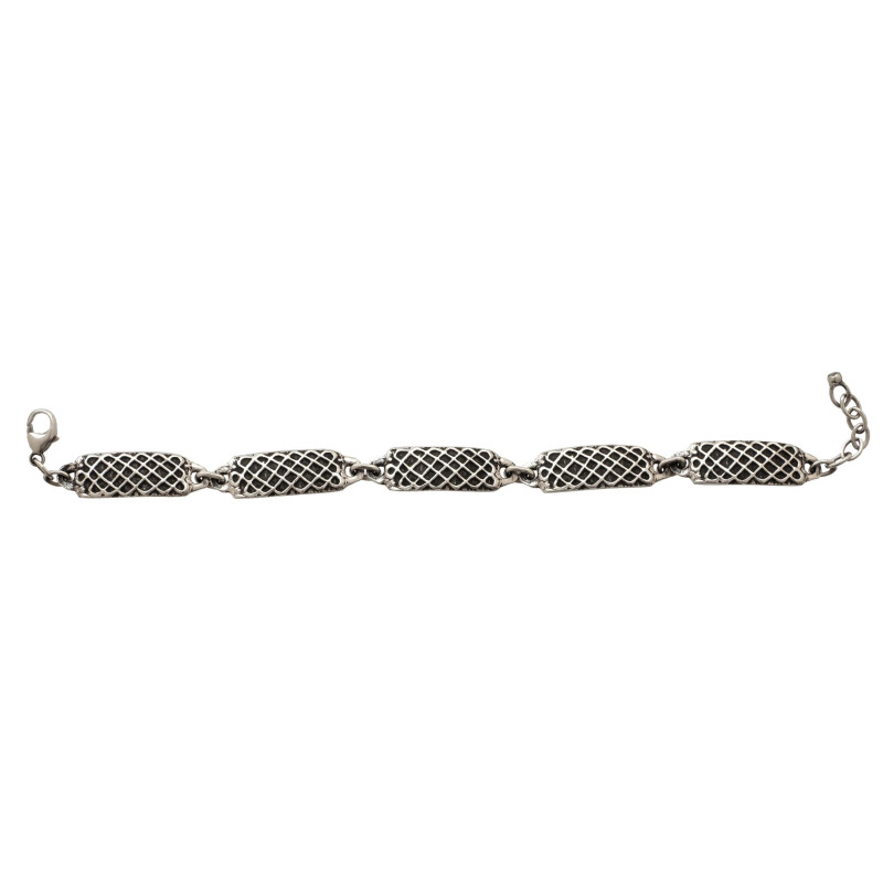 Brac. Interlaced Rectangle 5 Elements 16.5 cm +