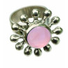Rose Quartz Daisy Ring (Open)
