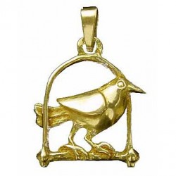 Toulhoat Perched bird pendant