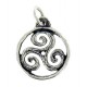 Toulhoat Small circled triskel pendant