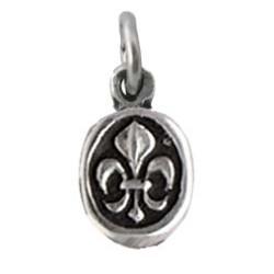 Pendentif Petite Médaille Ovale Lys