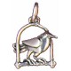 Pendentif Toulhoat oiseau perché