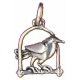 Toulhoat Perched bird pendant 
