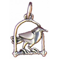 Pendentif Toulhoat oiseau perché