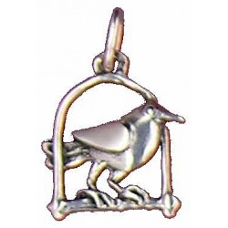 Toulhoat Perched bird pendant 