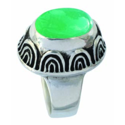 Green Agate Ring (Open)