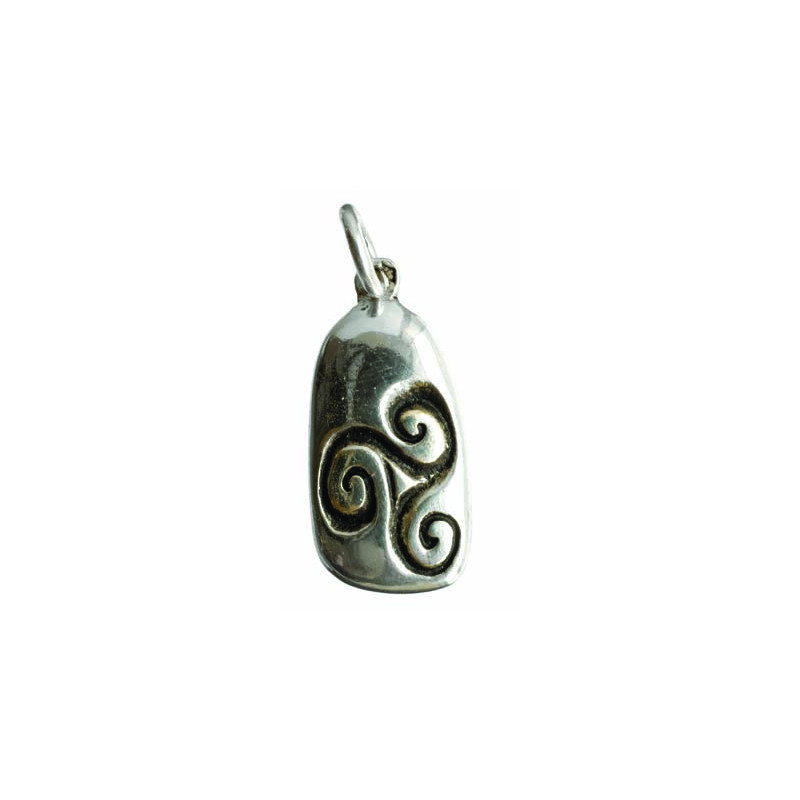 Flint Triskelion Pendant 2.4 cm