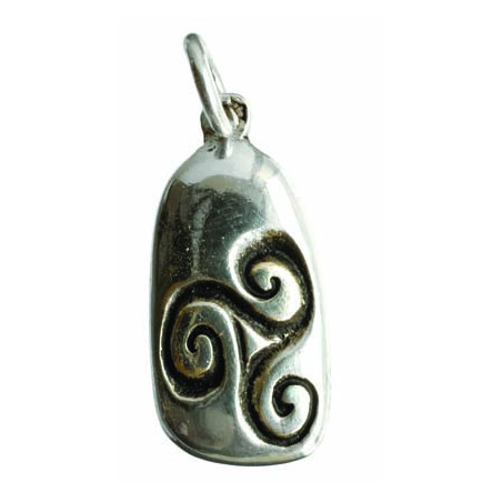 Pendentif Silex Triskel 2,4 Cm