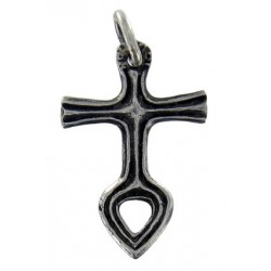 Toulhoat Small cross with heart pattern